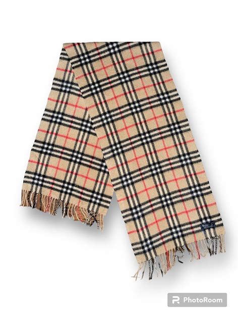 authentic burberry plaid scarf.